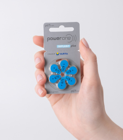 Батарейки Power One p675 implant plus (pack)